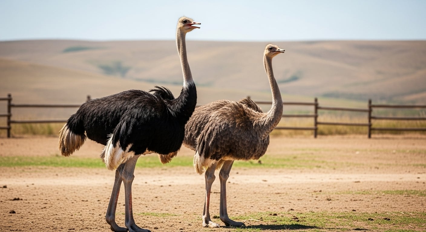 Caja de envío Mundo Avestruz lista para devolución