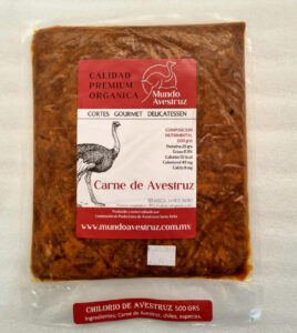 Chilorio de avestruz