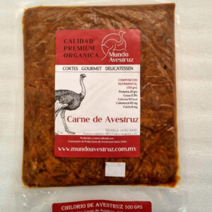 Chilorio de avestruz